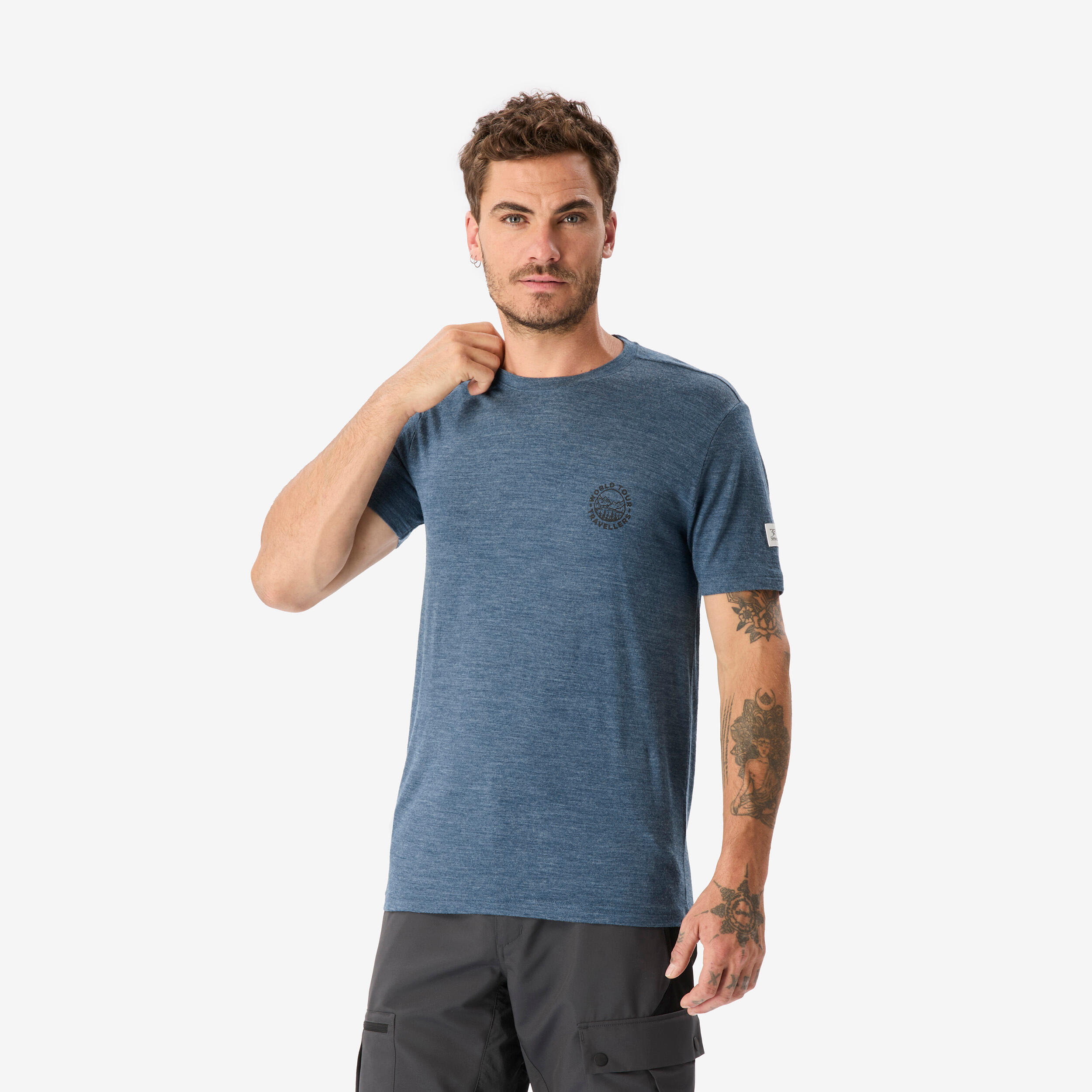 Men’s Merino Wool Trekking T-Shirt, Merino Fresh